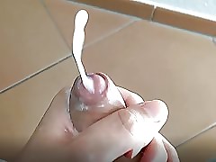 GERMAN Dirty Chat with Meaty Cock, Precum and Cumshot